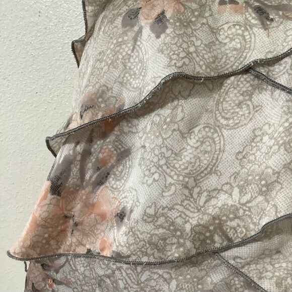 Maurices Cream Ruffled Asymmetrical Blouse - Picture 5 of 12